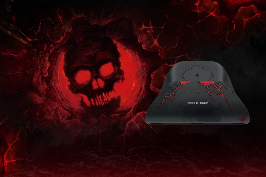 Base de carregamento 8BitDo Ultimate com design Gears of War: E-Day