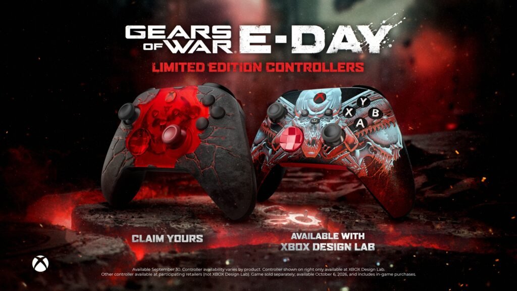 controles de Xbox edição limitada de Gears of War: E-Day