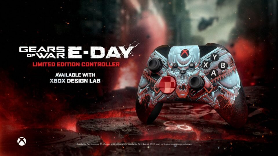 Controle Gears of War: E-Day criado com o Laboratório de Design Xbox
